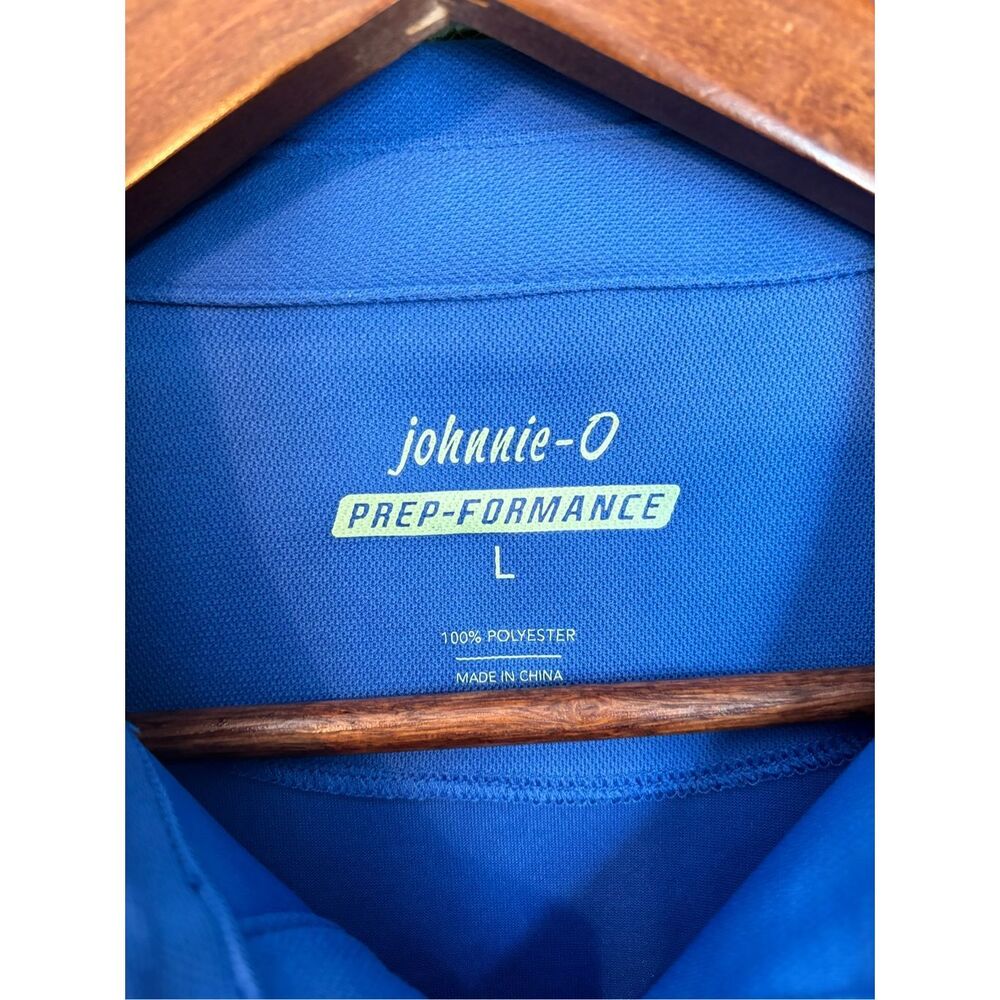 Johnnie-O Blue Performance Polo Size Large - Picture 3 of 3